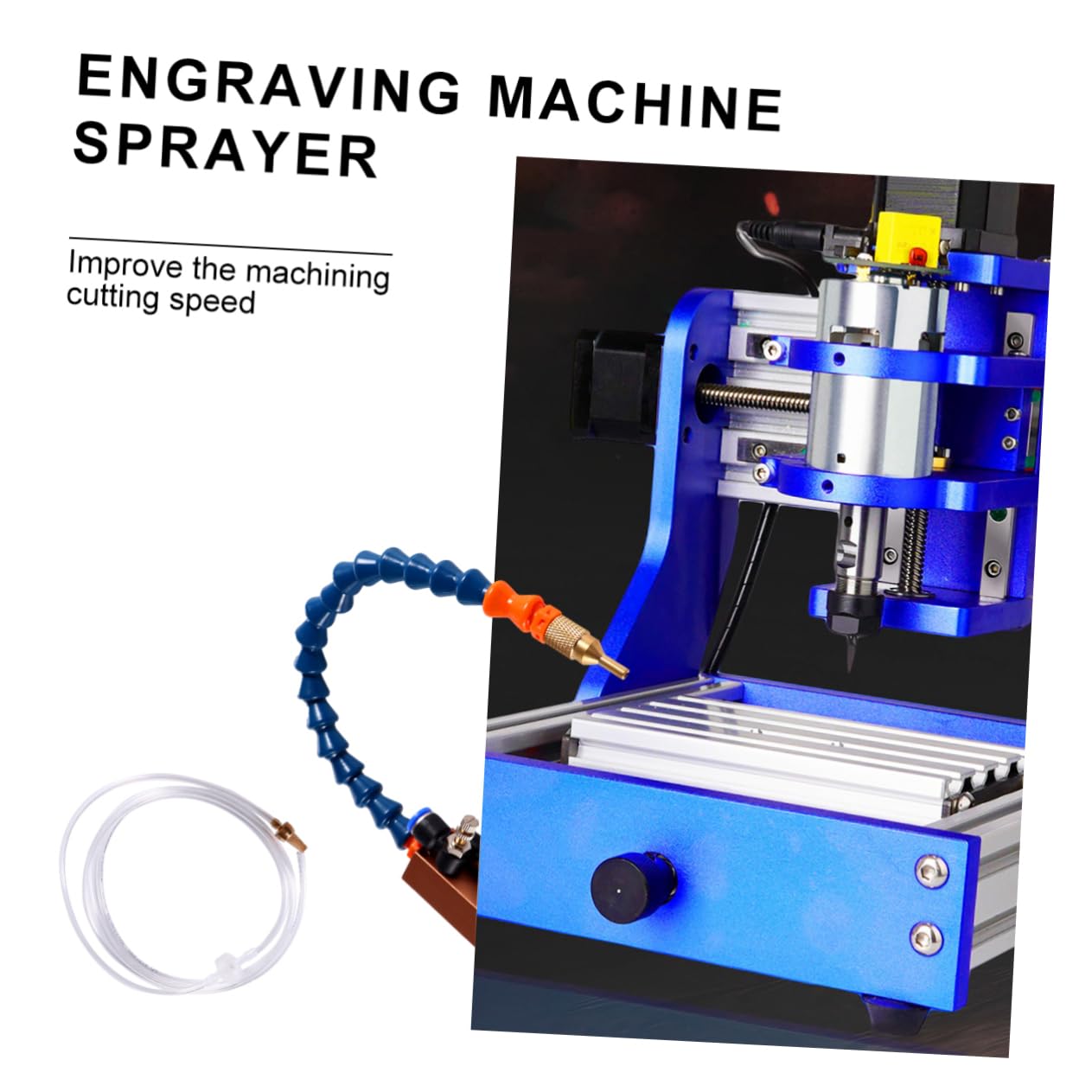 BESTonZON Système De Pulvérisation Pour Lubrification De Tour Cnc Buse De Refroidissement Par Brouillard Compatible Avec Machine De Gravure