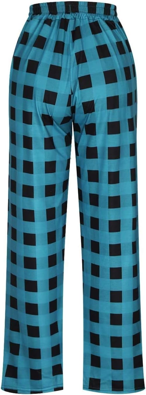 WENKOMG1 Mens Pajama Bottoms Lightweight, Lounge Pants with Pockets Soft Lightweight Cozy Sleepwear Pj Bottoms Pajamas Tall Flannel Sleep Wear Clothes for Men Big and Pijamas (XL, Light Blue)