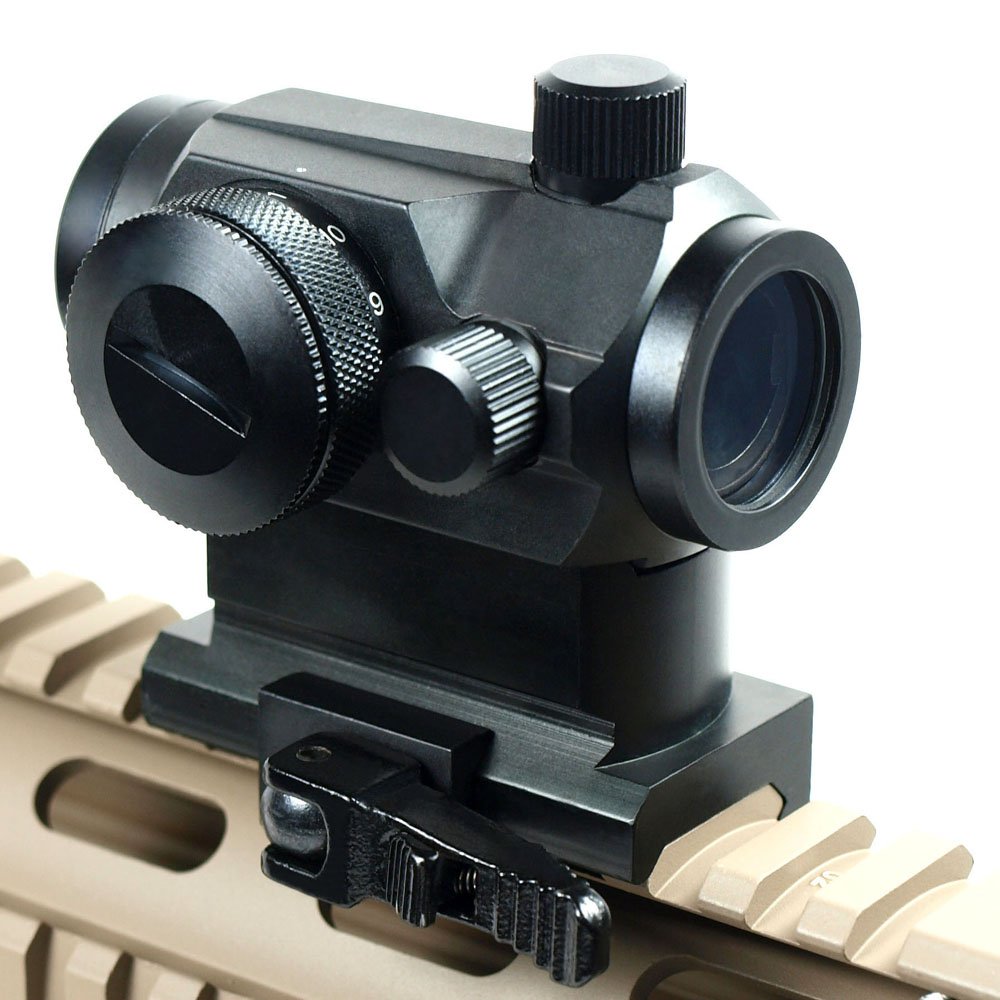 Buy West Lake Tactical Quick Release Tactical Reflex Red Green Dot Sight Scope w/Dual Riser/Low