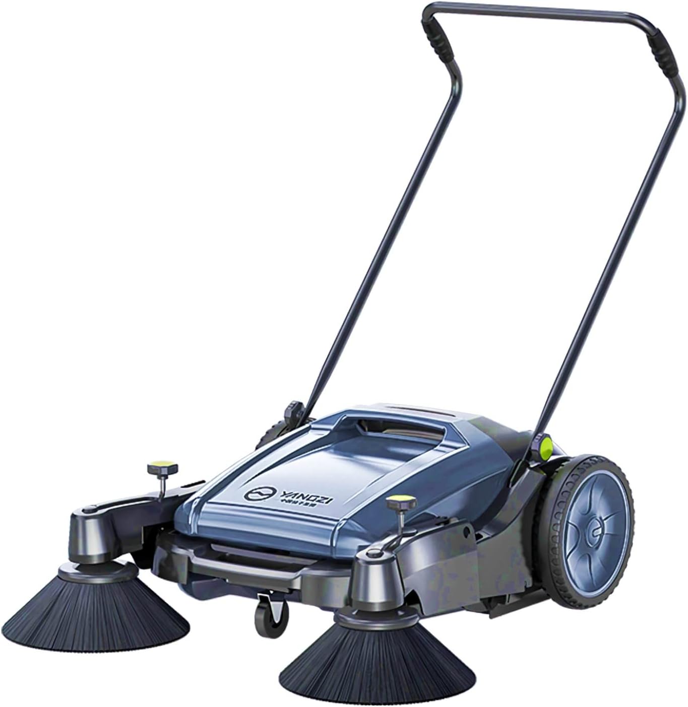 Industrial Sweeper,Floor Sweeper Manual,Street Sweeper,Just Walk and Push - 14.5 Gallon Capacity, 40.1" Sweeping Width, Sweeps 41500 Square Feet/Hour,for Shop/Workshop/Farm/Warehouse/Road