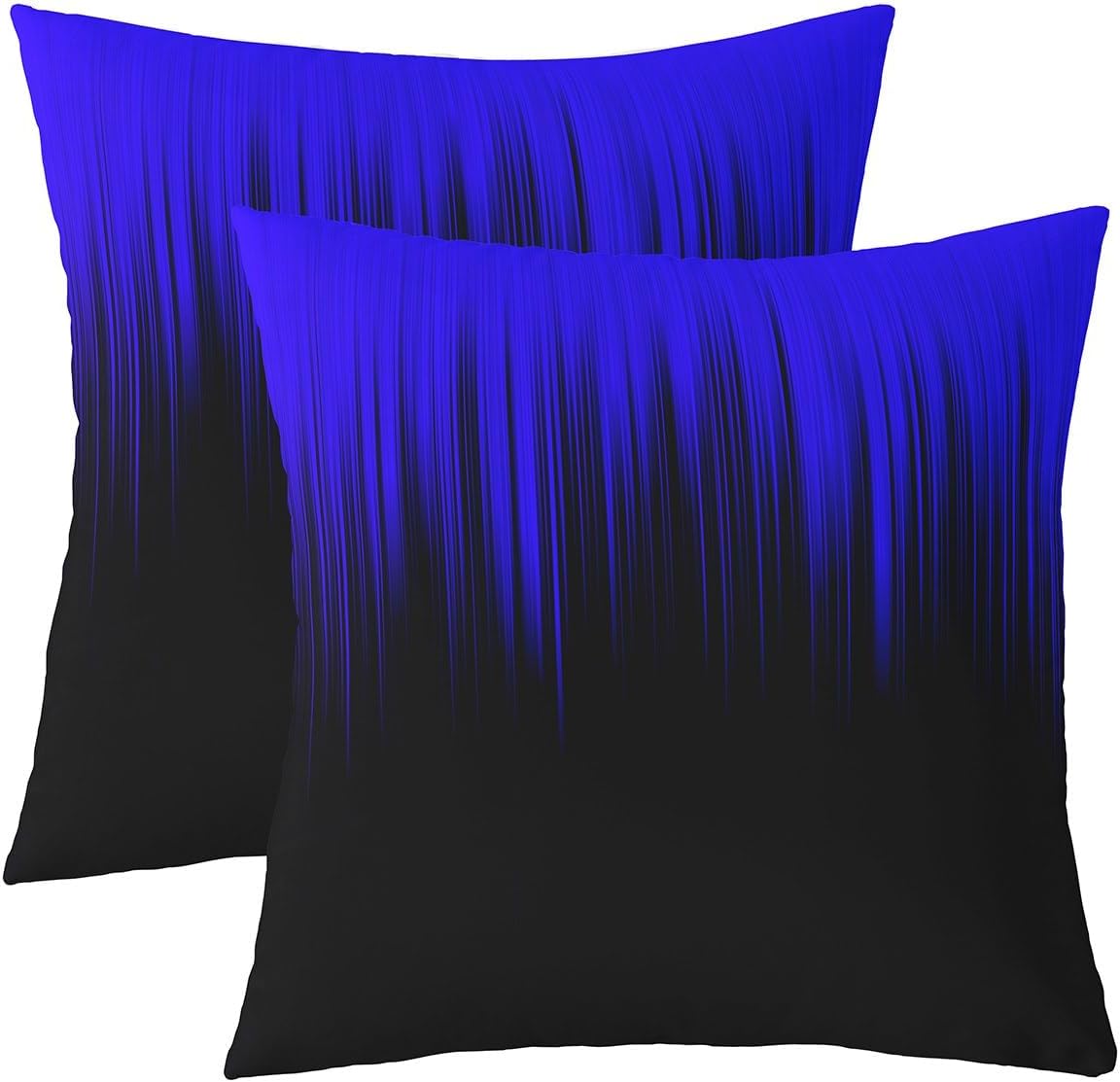 Erosebridal Set of 2 Black Pink Pillow Covers 24x24 Gradient Aesthetic Throw Pillow Covers Black, Watercolor Lines Cushion Covers for Boys Girls