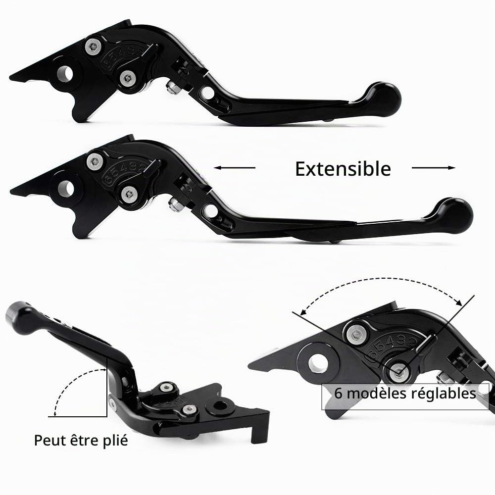 Leviers de Frein et d'embrayage Pliables Réglables et Pliables pour TENERE 700 XTZ700/SP 2019-2024 2023 2022 Tenere700 2019-2025