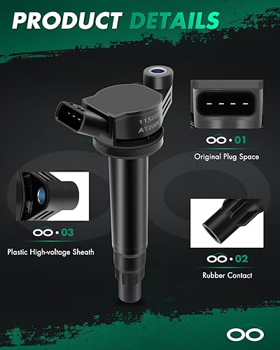 Vista 37 de SCITOO 1 bobinas de encendido con 4 bujías de iridio para Chevrolet 2011-2015 Cruze 1.4L 2016 Cruze Limited 1.4L 2012-2020 Sonic 1.4L 2013-2021 Trax