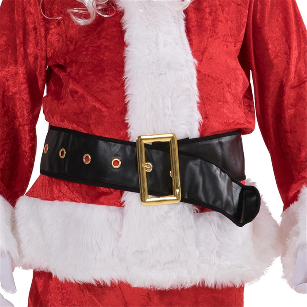 EraSpooky Costumes de noël pour hommes 7 pièces costume classique en flanelle tenue fantaisie