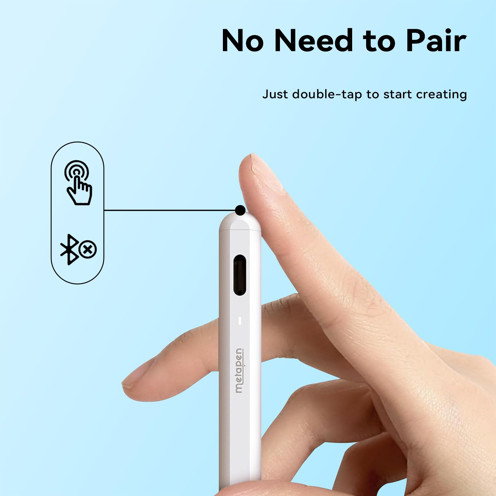 BNCF - Lápiz capacitivo universal, alta precisión y sensibilidad para dispositivos de pantallas táctiles, lápiz capacitivo premium con indicador de batería en tiempo real, punta de precisión, carga