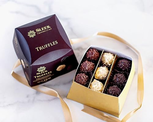 Miniatura 4 de Generic Barra de chocolate con leche 4.76 oz, caja de regalo de trufa de postre