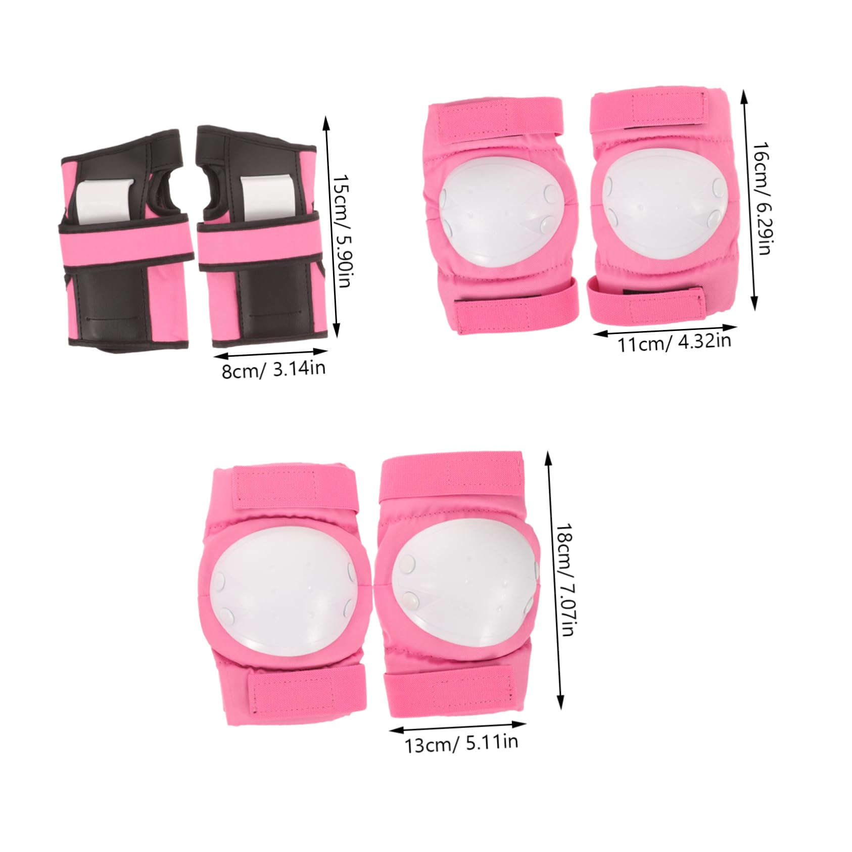 POPETPOP Thickened Kids Protective Gear Skating Pads Elbow Wrist Guards for Roller Skating Bike Riding Skateboarding