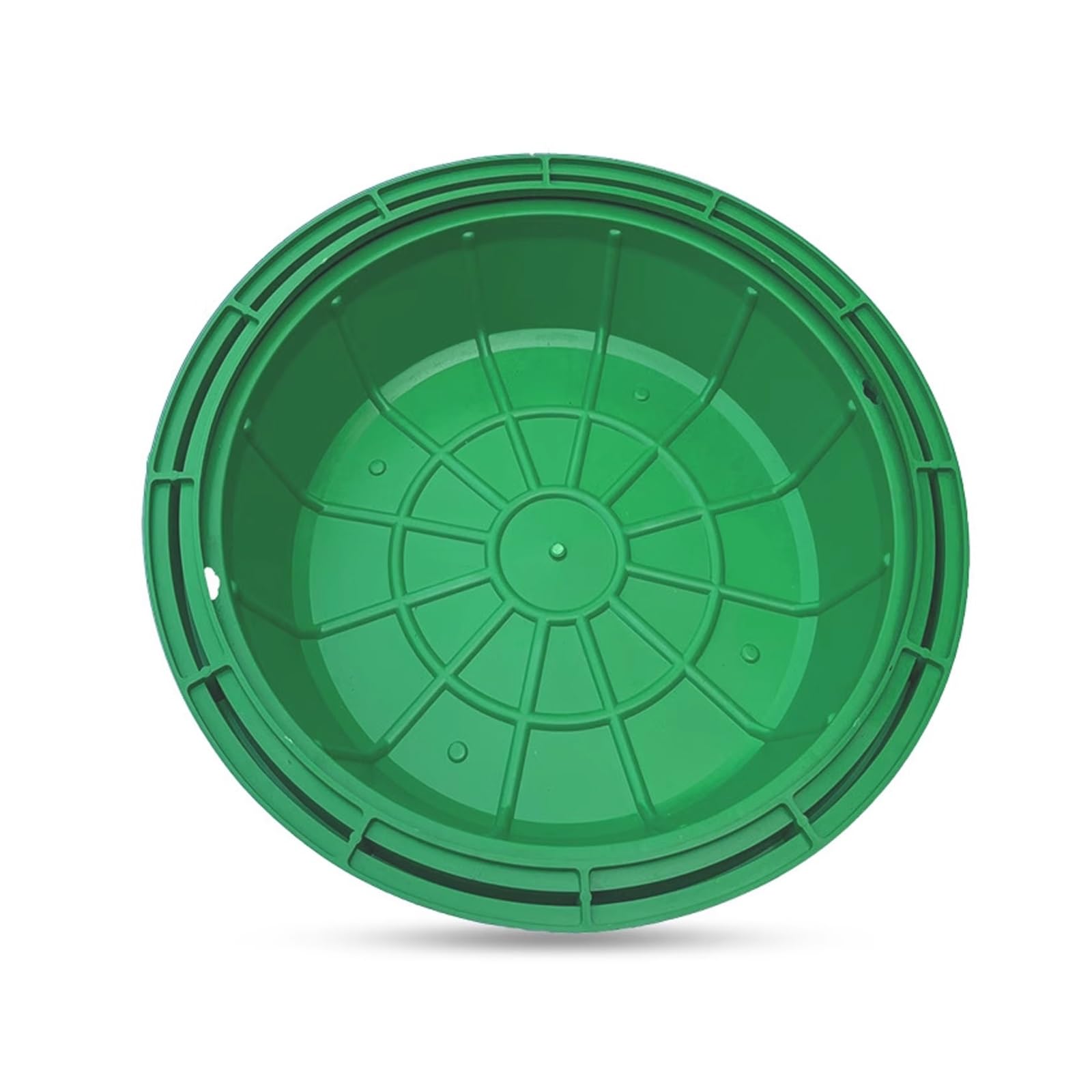 Gbrsxyip Septic Tank Lid Cover - Decorative Round Embedded Manhole Cover & Frame Portable For Outdoor Lawn Sewage Inspection 1-Piece Molded Design (50X50cm/19.7X19.7in)