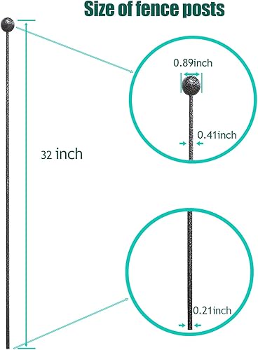 Miniatura 2 de Estacas para corralitos para perros, accesorios que reemplazan los postes metálicos de los recintos de mascotas para interiores y exteriores, casas