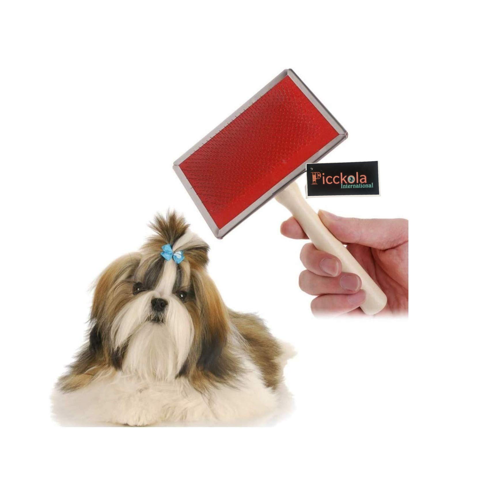 See full amazon price history chart for Picckola international Pet Comb, Pet Grooming Slicker Brush Shedding Hair Remove Brush Wood Handle Dog Cat Cleaning Supply Shot Hair/Long Hair (Small) Picckola international Pet Comb, Pet Grooming Slicker Brush Shedding Hair Remove Brush Wood Handle Dog Cat Cleaning Supply Shot Hair/Long Hair (Small) (B08L95DB49) Amazon Price History, Amazon Price Tracker