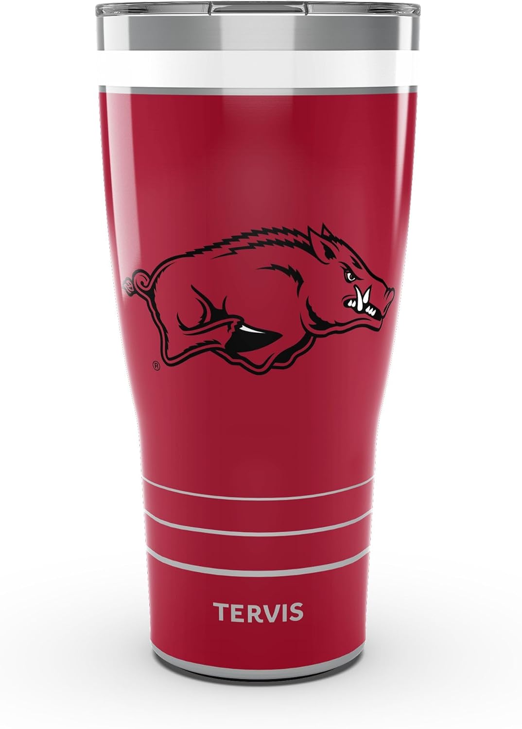 Tervis Traveler Arkansas Razorbacks - MVP Triple Insulated Tumbler Travel Cup Keeps Drinks Cold & Hot, 30oz, Stainless Steel
