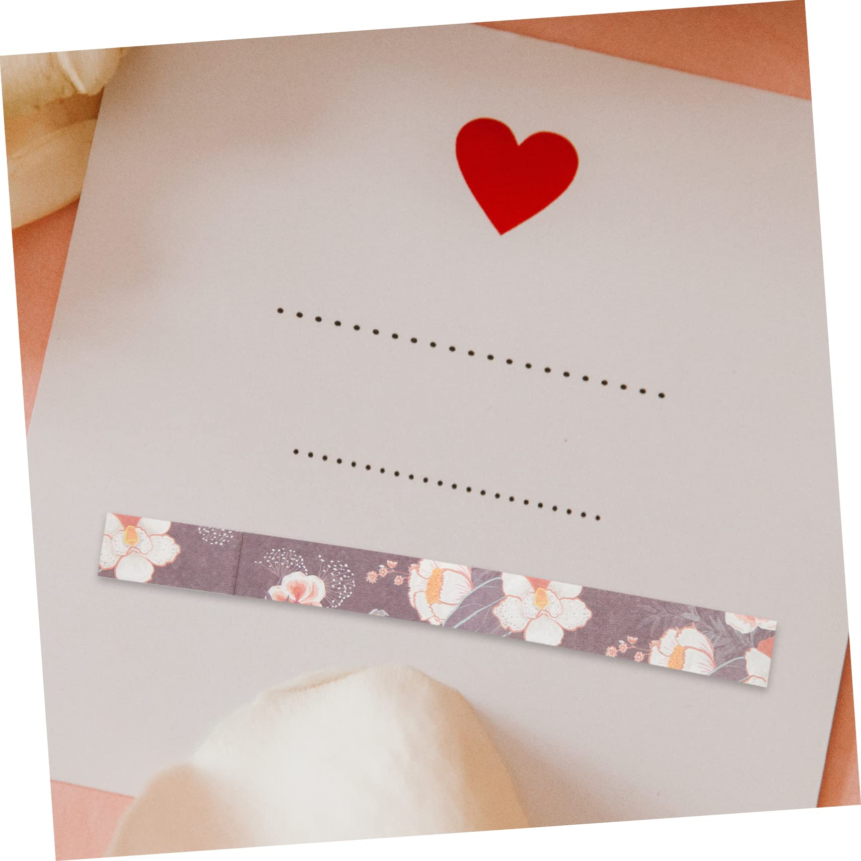 NUOBESTY 60rollen Floral Washi Tape Dekorative Klebebänder Für Scrapbooking Journaling Und Bastelprojekte Romantische Herz-designs Einfach Zu Verwenden Tragbar Und Vielseitig