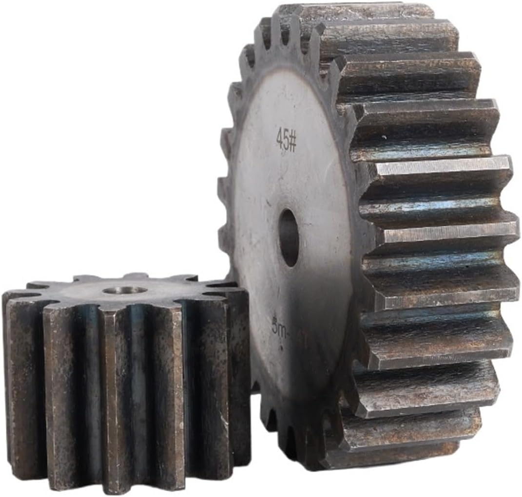 Industrial helical Gear 1pcs 5 Mod Spur Gear 10/11/12/13/14/15 Teeth Thickness 40mm 5M Carbon Steel Transmission Pinion Gear (Size : 12 Teeth)