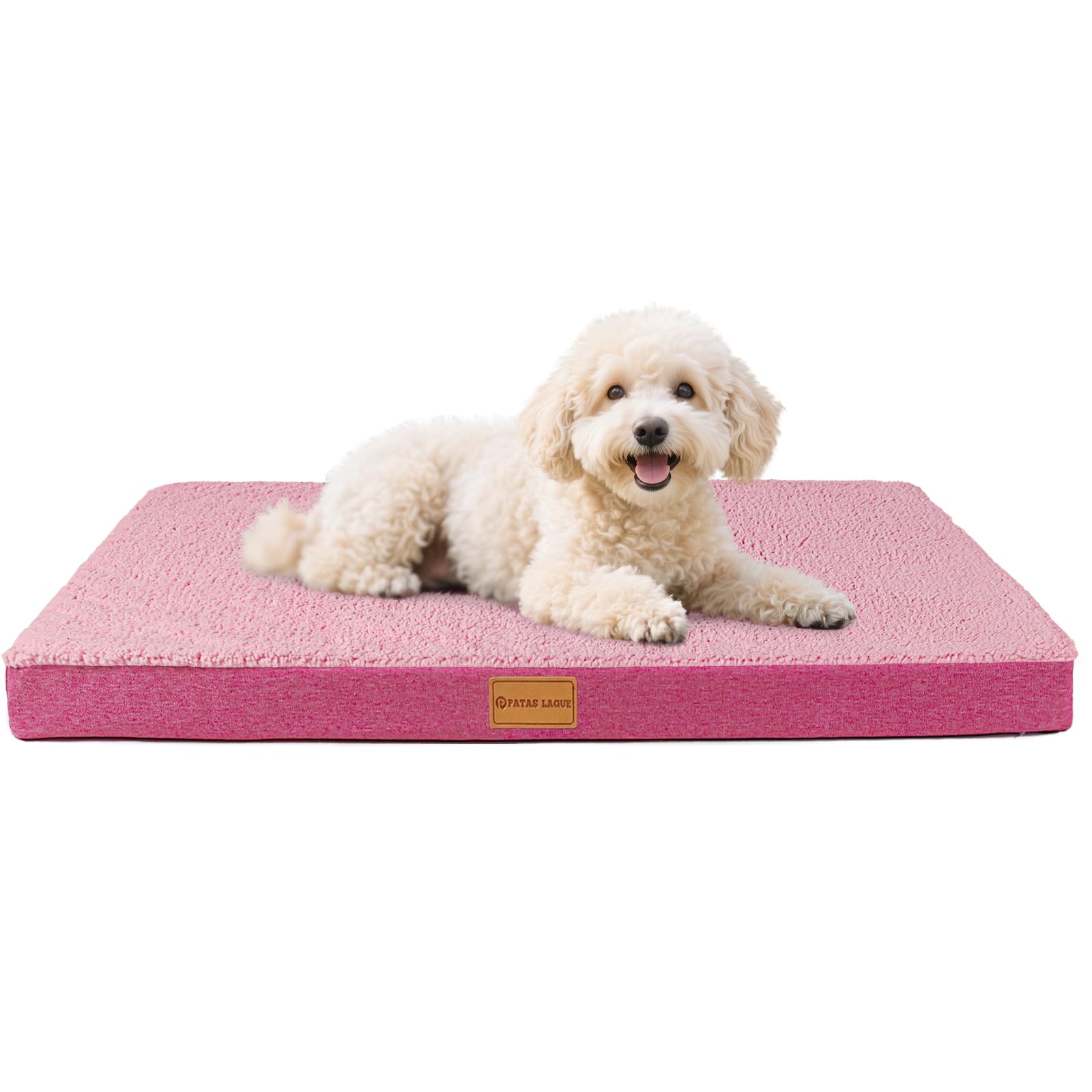 Patas Lague Orthopädisches Hundebett – Wasserdicht, Kariert, 51x38 Cm