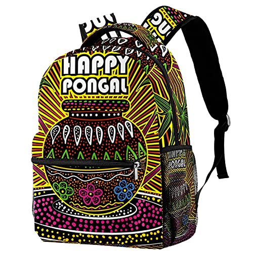 Sac à dos de voyage enfant avec porte-bouteille Happy Pongal mixte