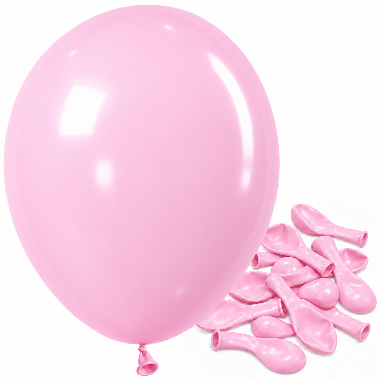 Jobkoo Pastel Pink Balloons 5 Inch, Mini Small Baby Light Pink Balloon