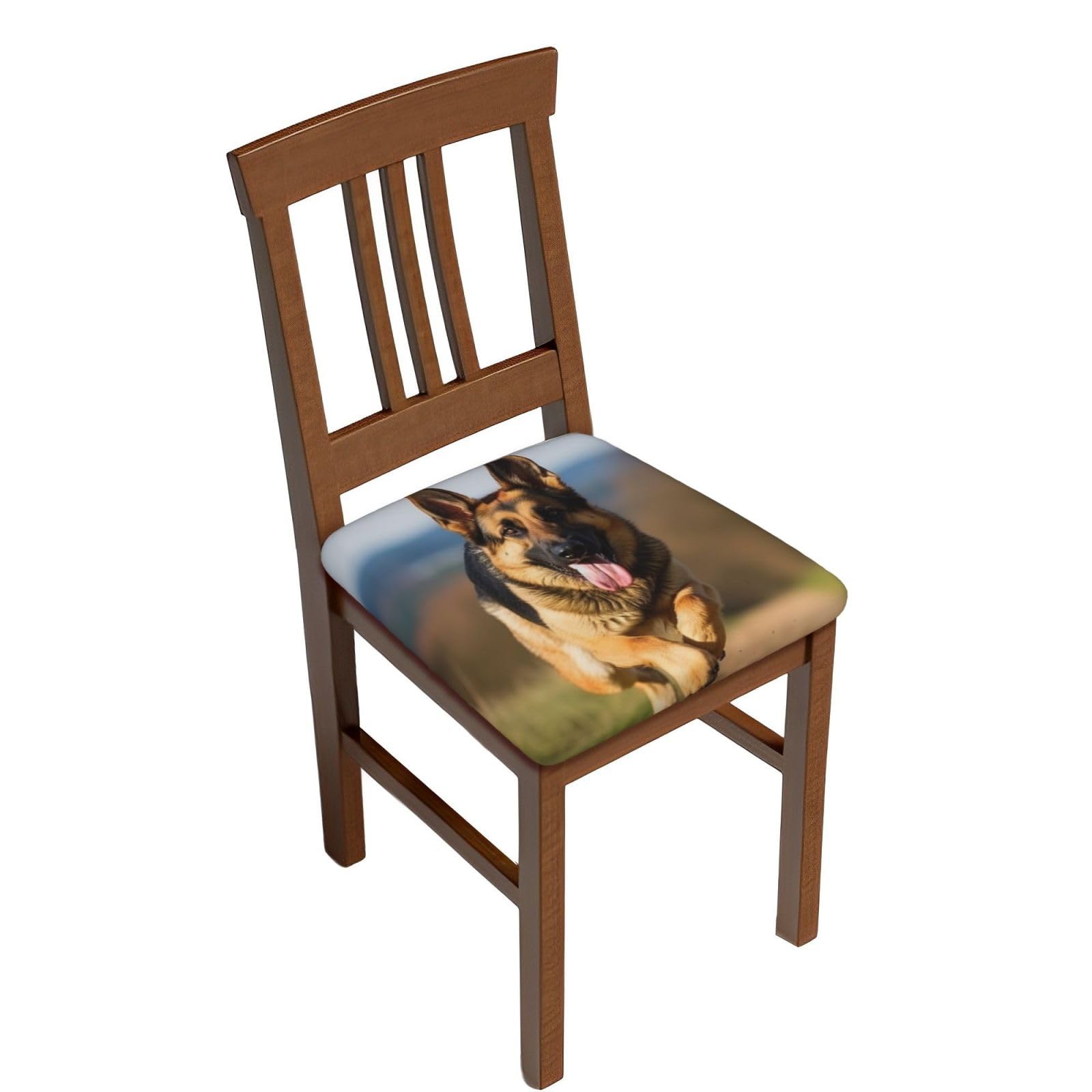 Housse de tabouret carrée en velours lavable pour bar - Lot de 6