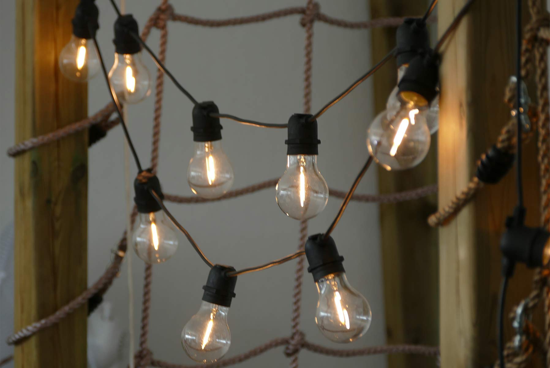 GARTENPIRAT Cadena de luces (guirnalda) 10 bombillas 5 mt longitud extensible