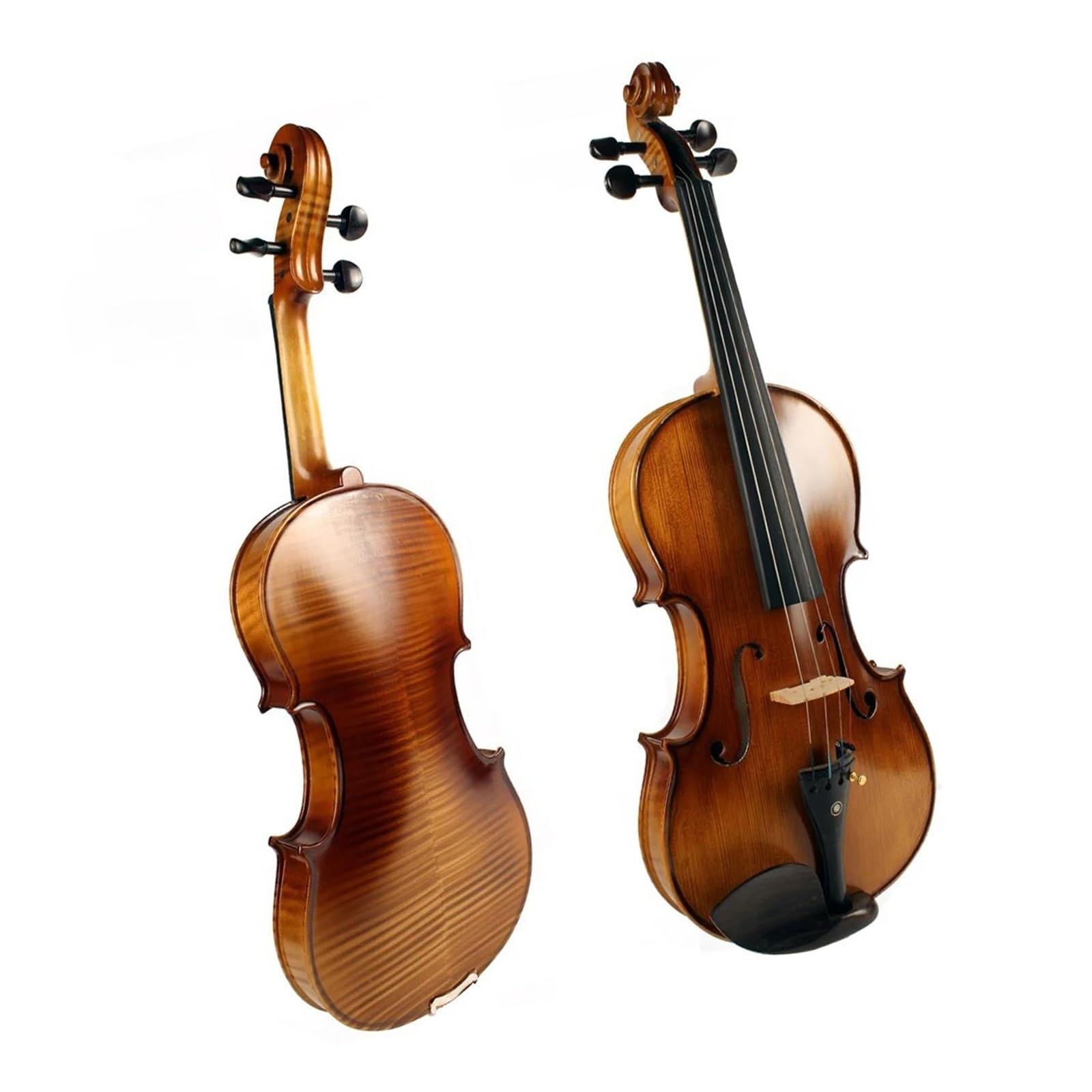 Violín 4/4 De Arce Flameado Instrumento De Cuerda Antiguo Profesional Instrumento De Violín(1/8)