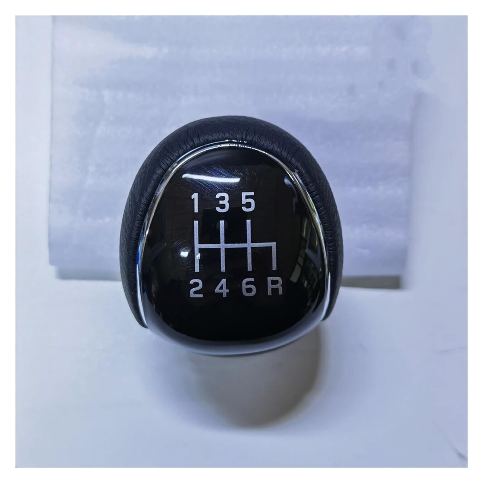 Caidis Black 6 Speed 246R Car Gear Shift Knob For Mondeo 4 Mk4 For Focus For S-Max For C- Max For Kuga Shifter Lever Headball 5/6 Speed Gear Shift Knob Gear Lever Knob(Black 6 Speed 246R)
