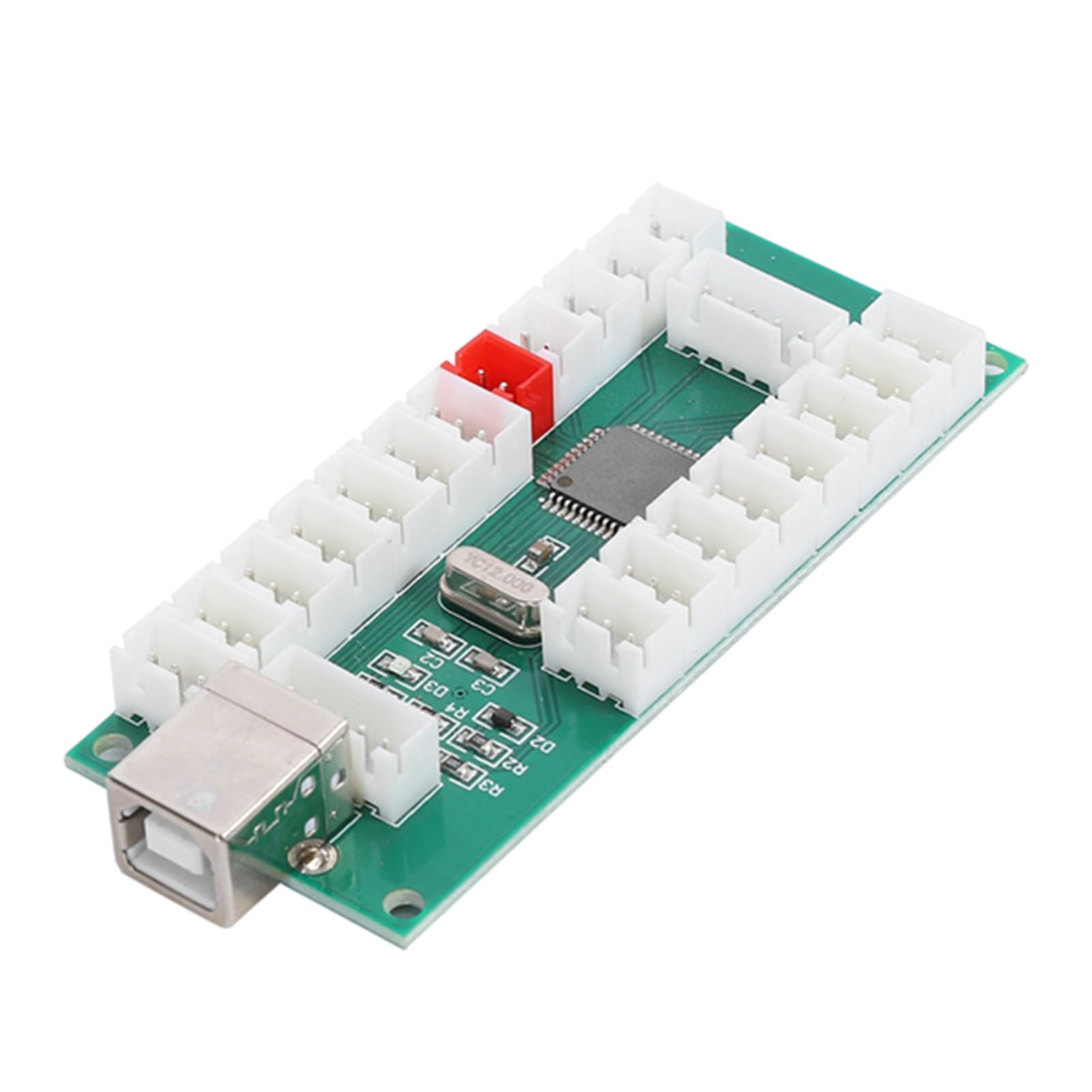 Keenso Set Joystick per Giochi Fai-da-te Pannello di Controllo USB di Alta qualità per /PC con Luce, Installazione Semplice per Appassionati di Giochi, Materiale Plastico