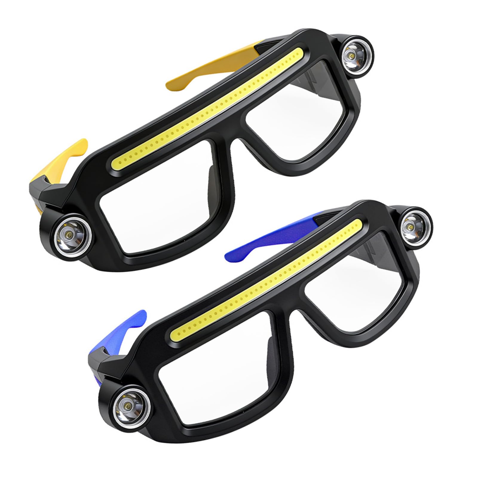 Linterna frontal recargable dual de 90g con brillo ajustable para exterior 8