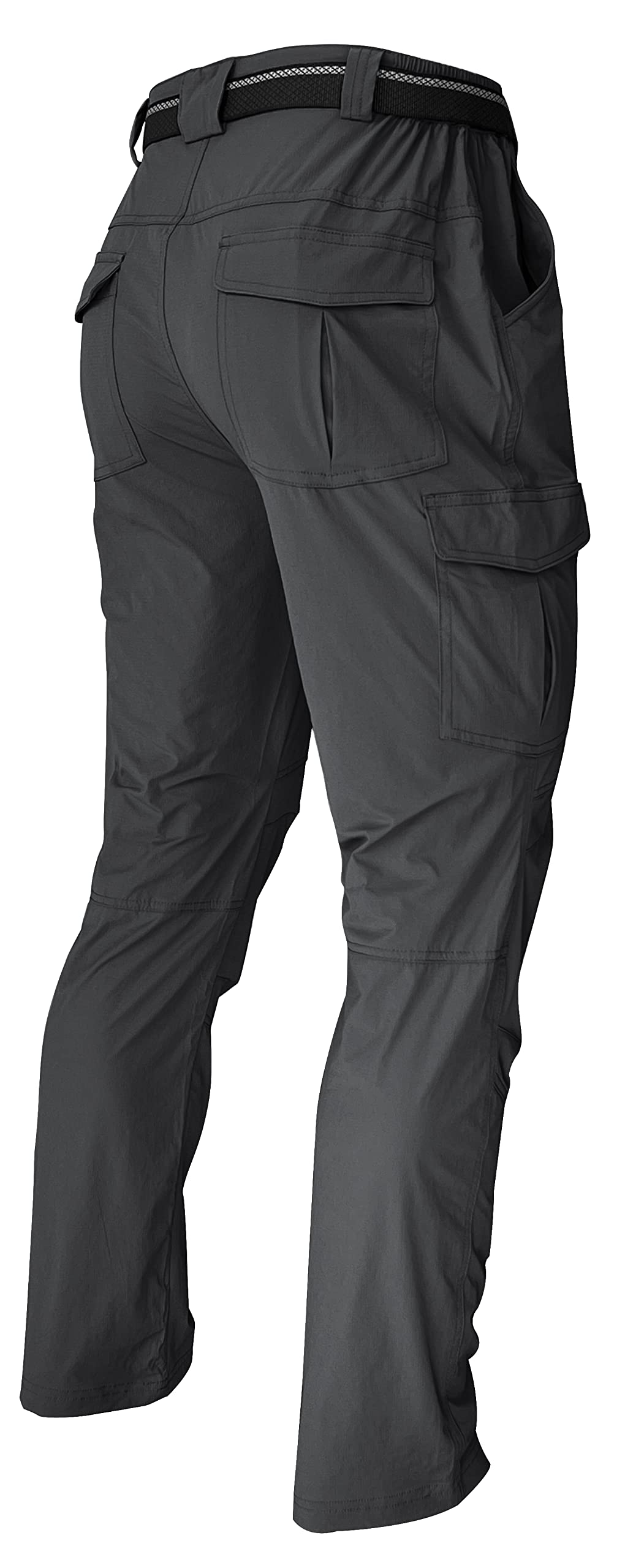 WENRONSTA Men's Hiking Work Cargo Pants Quick-Dry Lightweight Waterproof 6 Pockets Outdoor Mountain Fishing Camping Pants