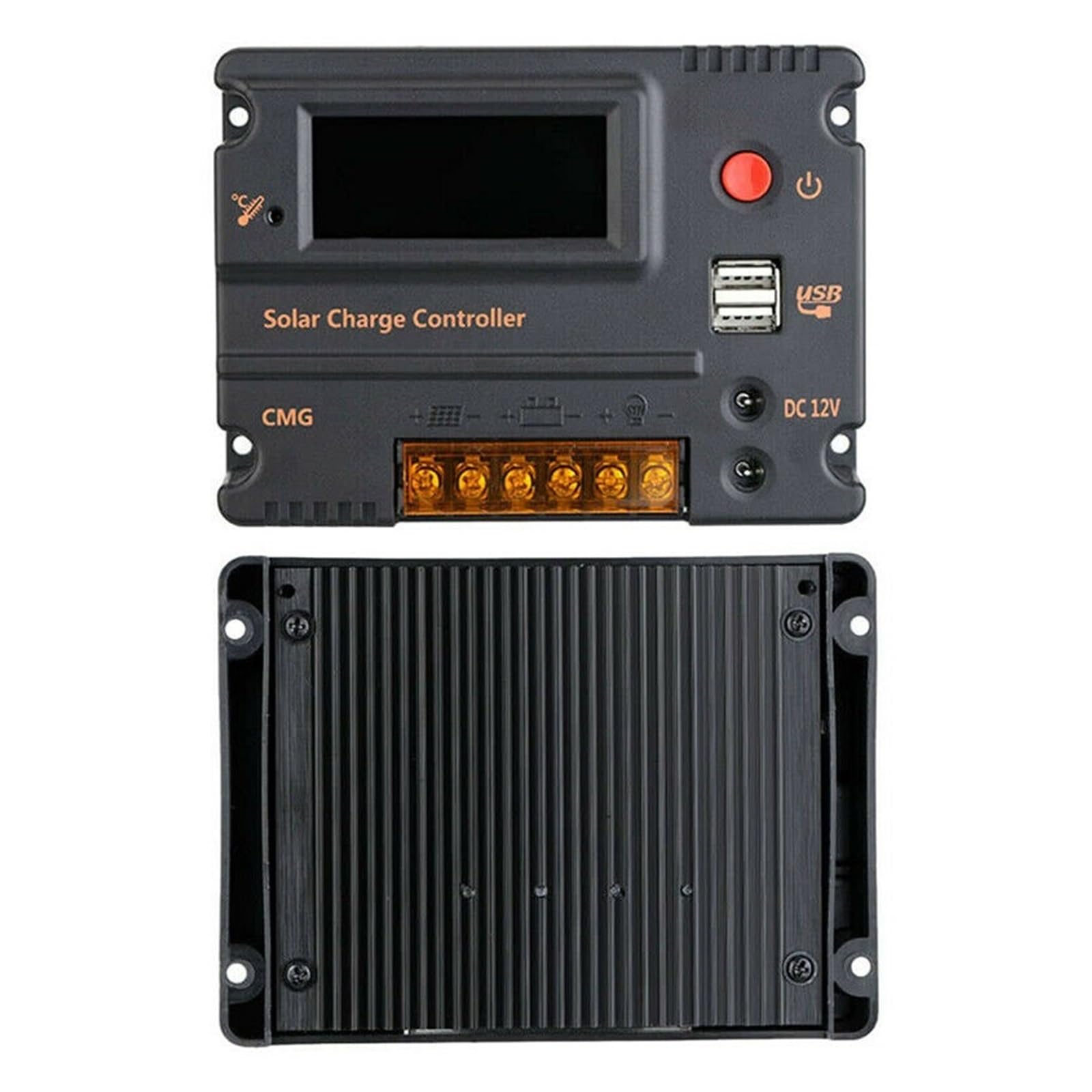 Contrôleur Solaire 20A MPPT 12V PV, Panneau , Régulateur De Chargeur Batterie, Écran LCD