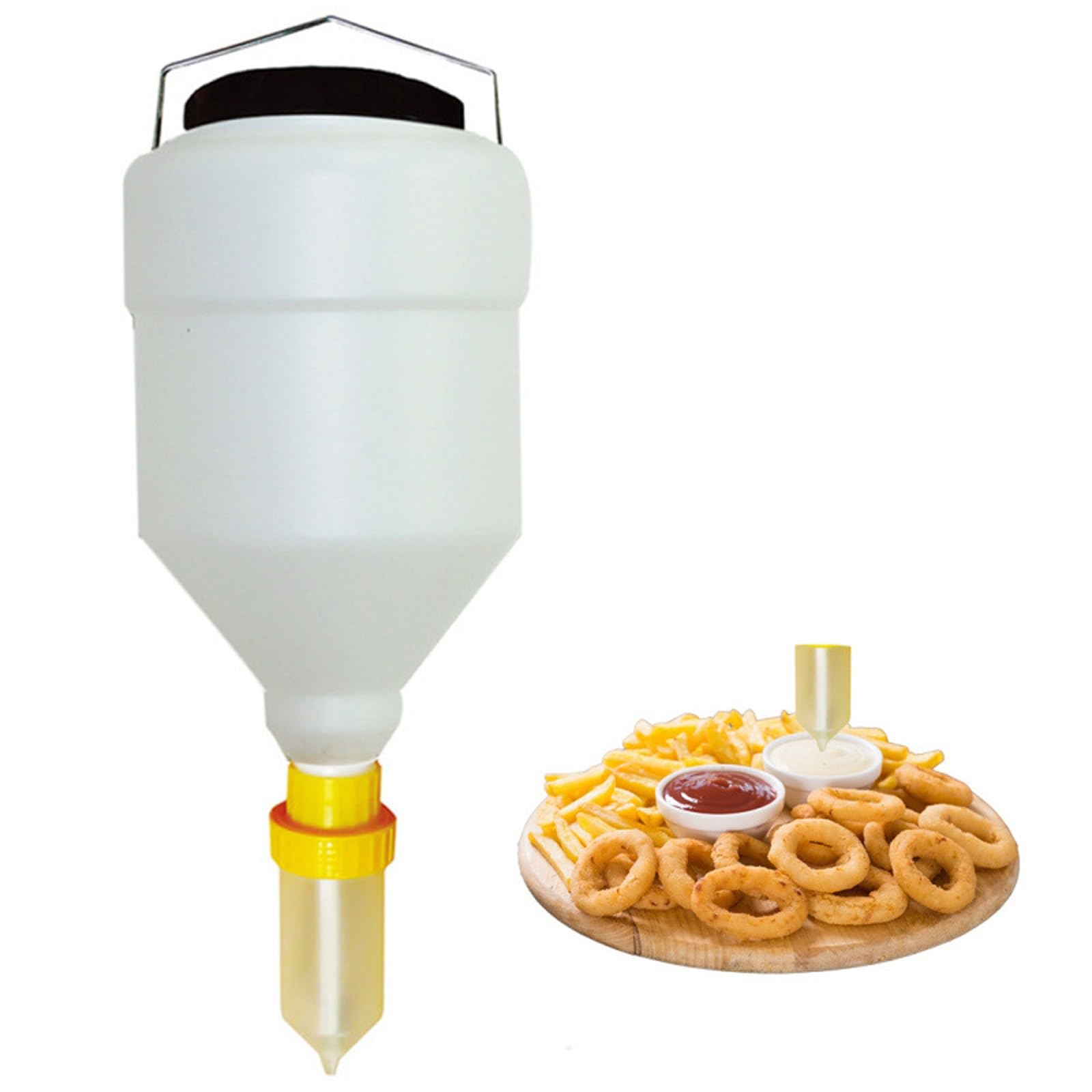 Dispensador de Salsa Recargable for Colgar, Botella de Condimentos, Botella for Exprimir Salsa, Botellas de Ketchup for Exprimir, Dispensador de Salsa a Prueba de Fugas for Cocina,Restaurante,Barbacoa