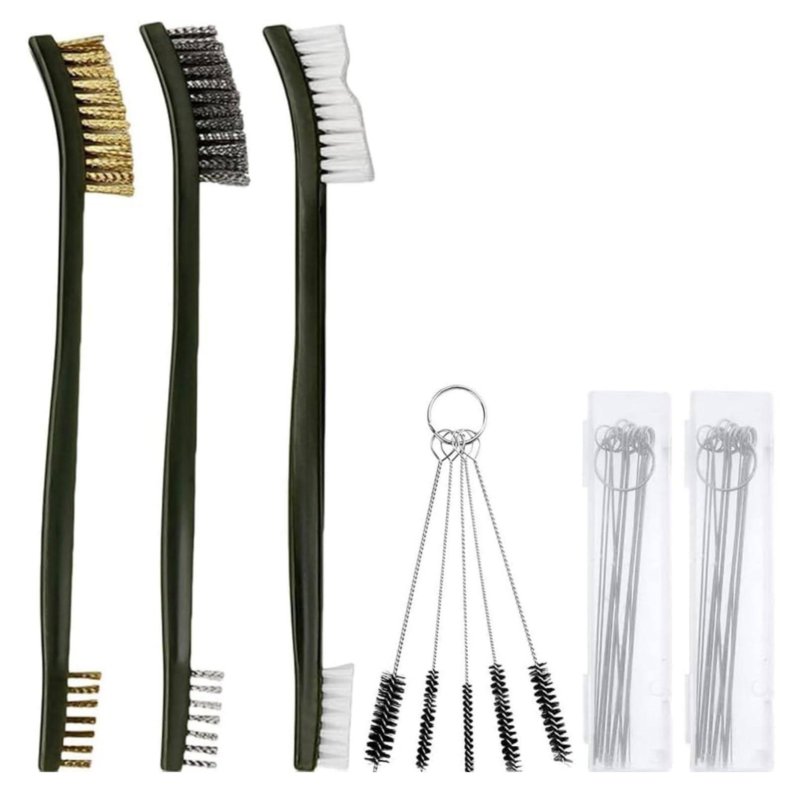 Complete Carburetor Maintenance Package with 15 Picks 5 Brushes for Automotive Multi Purpose Carb Brushes
