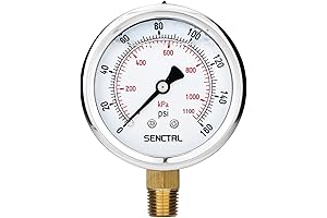 Indispensable Air Pressure Monitoring: Glycerin Liquid Filled Air Pressure Gauge