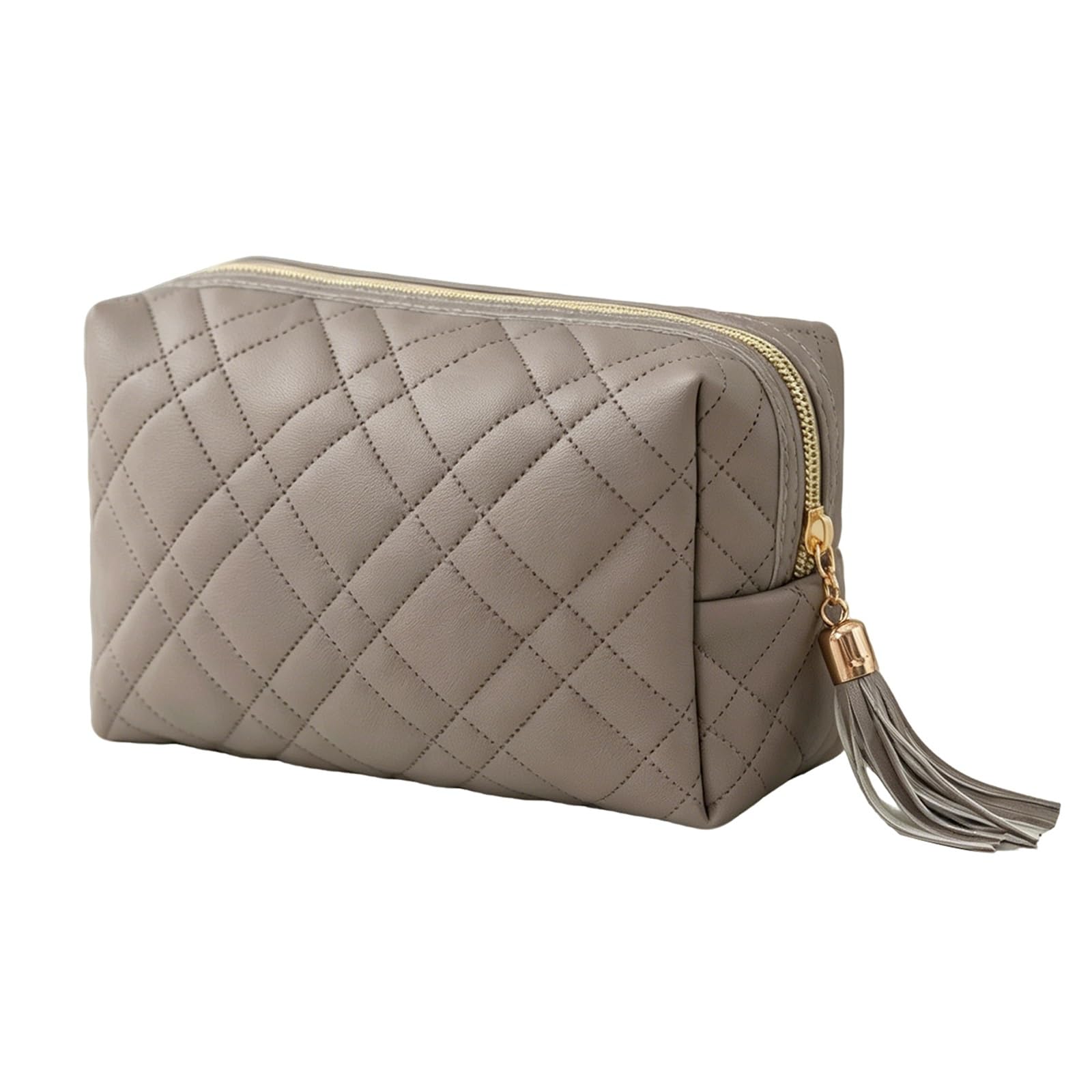 Beauty Case da Viaggio Borsa da Toilette per Donna Impermeabile Pochette, Accessori e Pennelli, Elegante e Pratica Allo Stesso Tempo, Processo di Cablaggio di Precisione(Gray)
