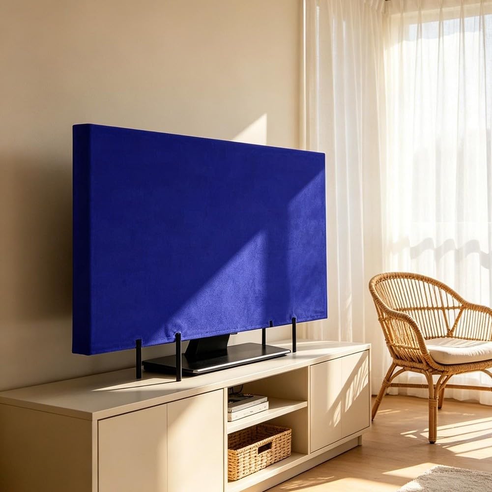 Cover TV in Feltro per Trasloco e Stoccaggio Cover TV in Feltro(75inch) | Materiale feltro per premium, morbido al tatto, protegge da per polvere e quotidiani, per ideale per conservazione