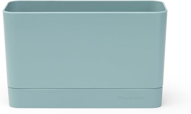 Brabantia 117527 Sink Organiser with Removable Tray, Mint, 8.5 x 19 x 11.5 cm , Blue