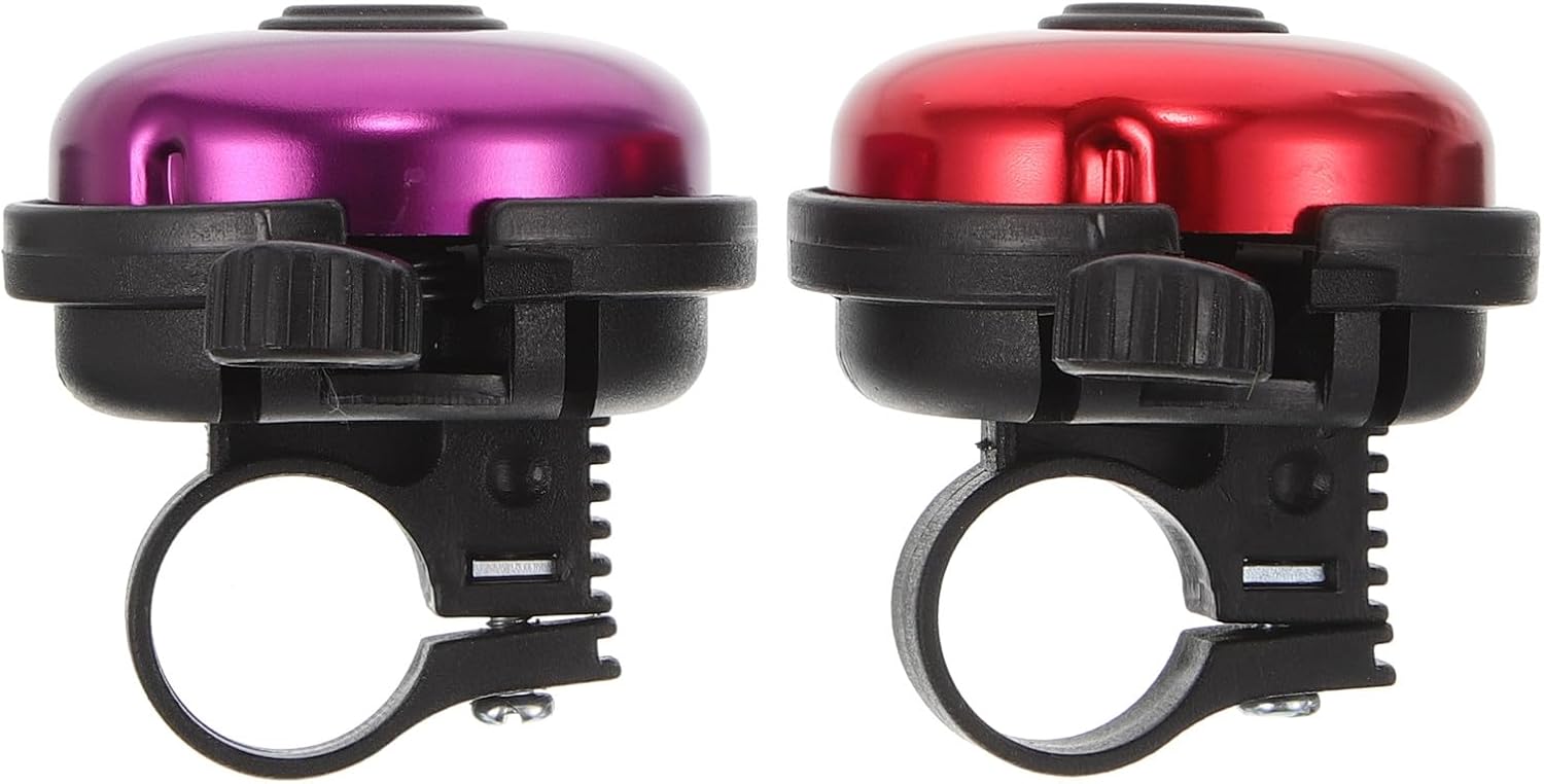 2pcs Plastic Bike Bell for Decorative Bicycle Bell with Loud Ringing Sound Bike Accessories for Young Riders Suitable and Outdoor Cycling