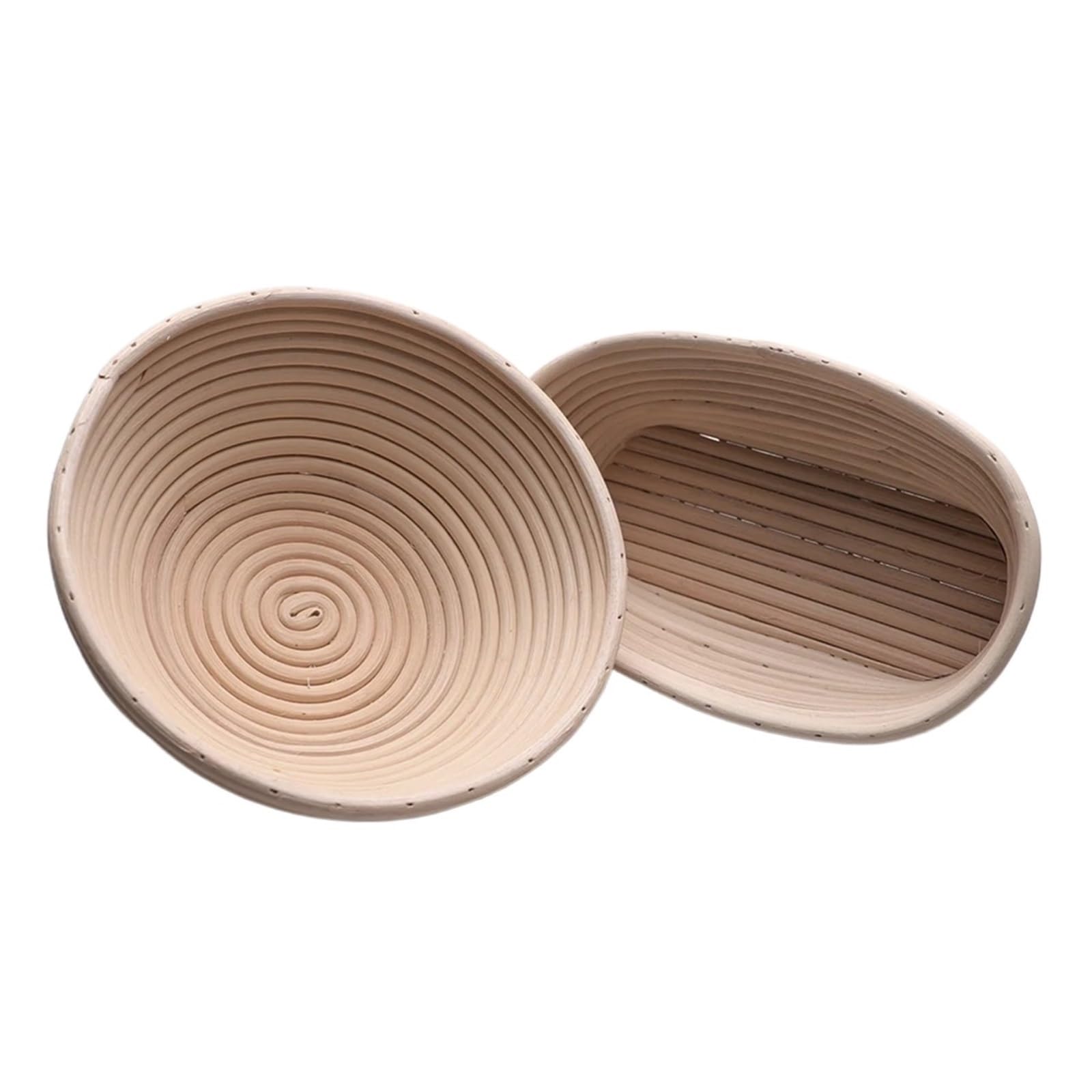 Kosz do proofingu chleba, Kosze do wyrastania chleba Rattanowe okrągłe owalne drewno w kolorze wielu rozmiarów(Oval 30x14x7cm)