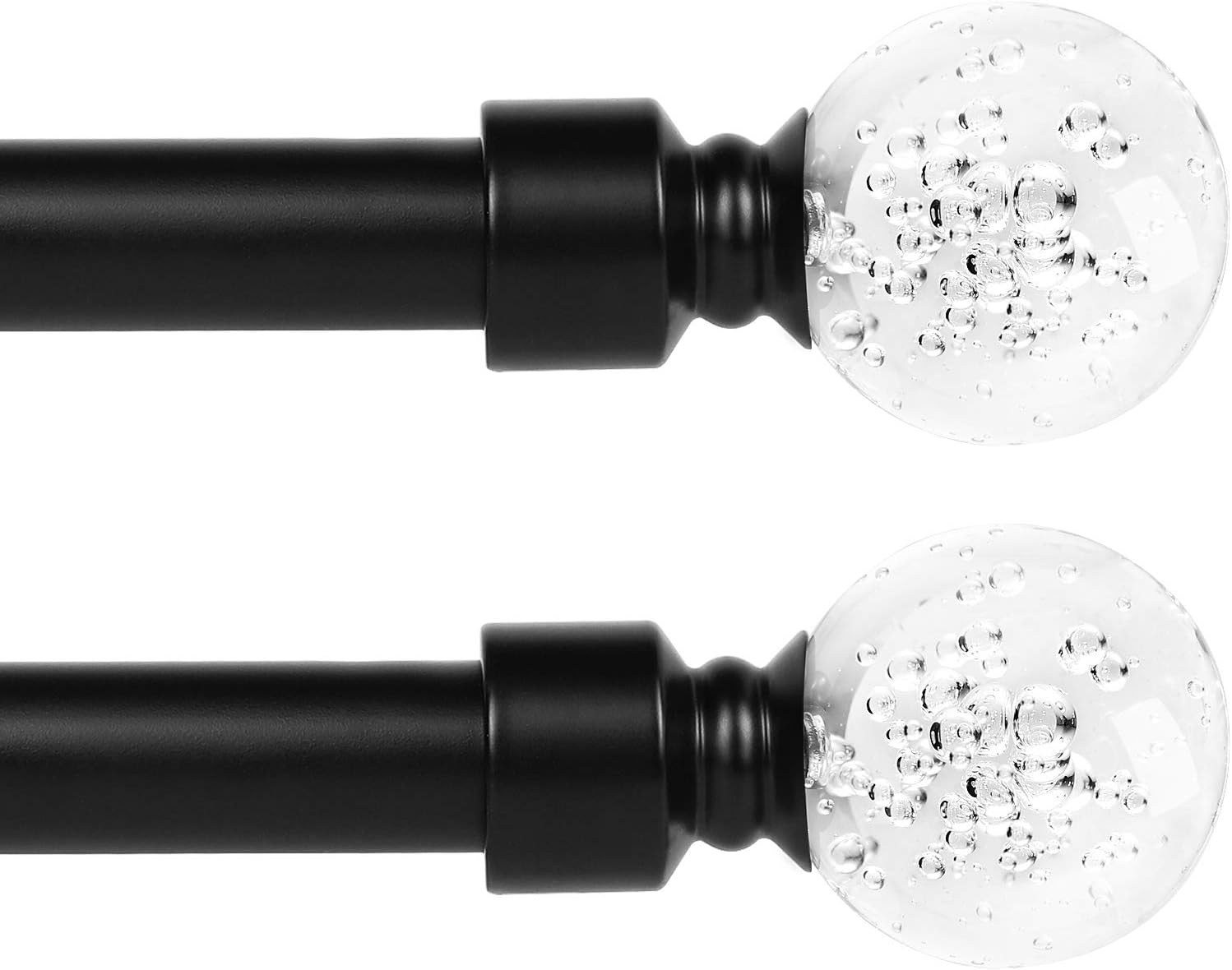 knobelite 1 Inch Curtain Rods,Decorative Drapery Single