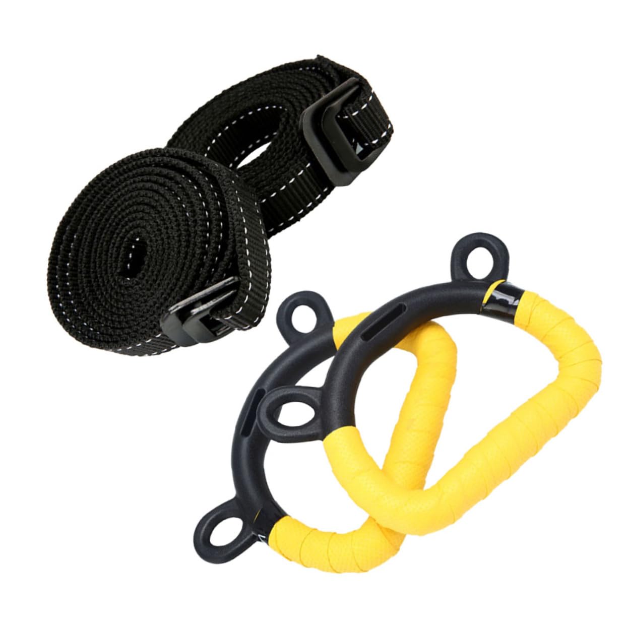 GOOHOCHY Gymnastics Rings Kids Indoor 2pcs Plastic Children Workout Rings Gymnastics Equipment for Kids Full Body Workout