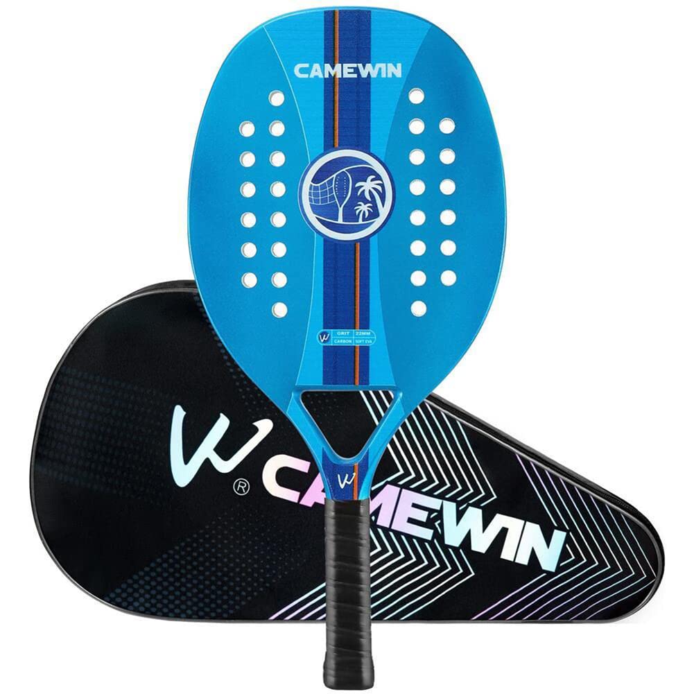 Raquette tennis de plage carbone EVA rigide et précise