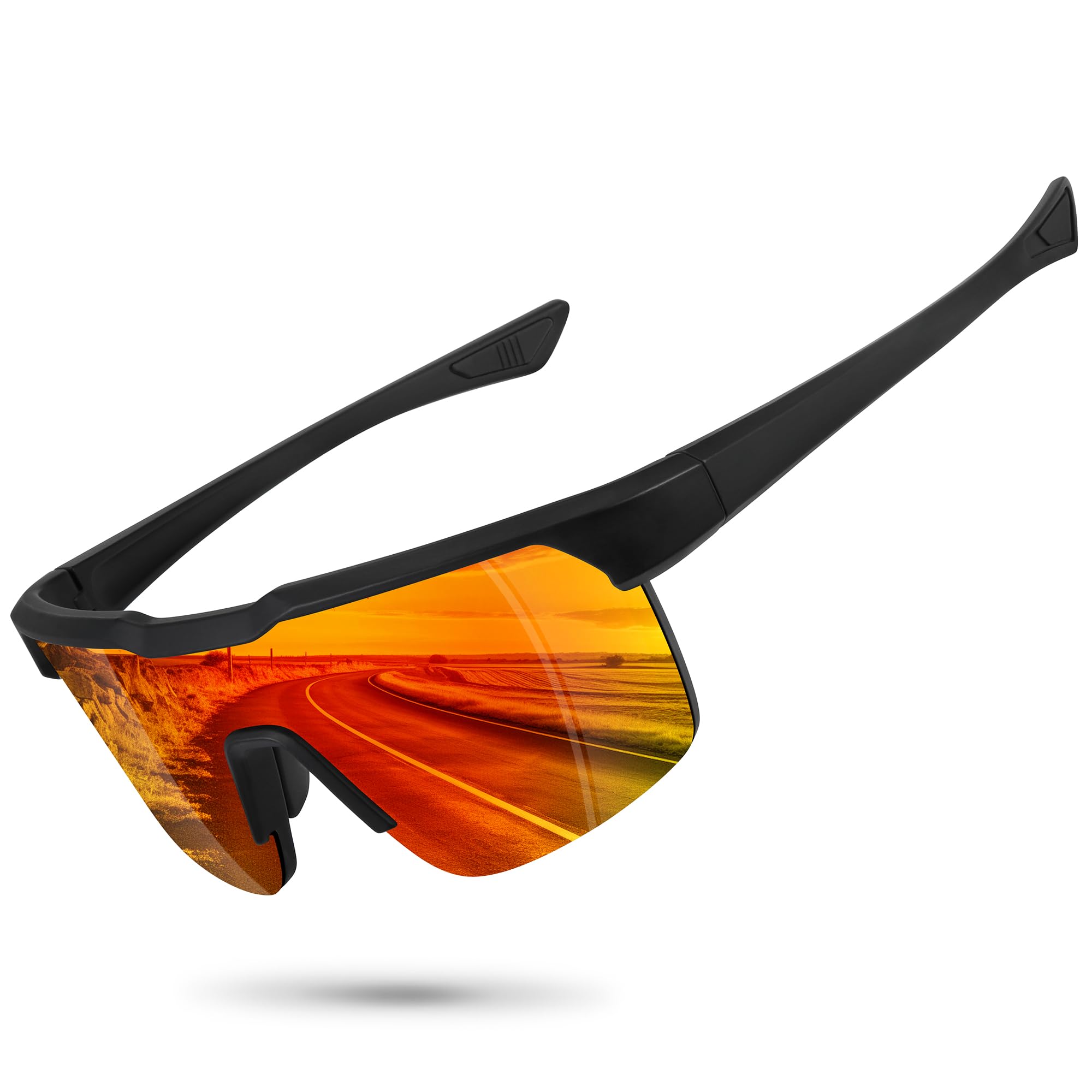 Ofwin Sports Polarized Sunglasses for Men Women UV Protection Cycling Fishing Bike Running Sun Glasses Unbreakable