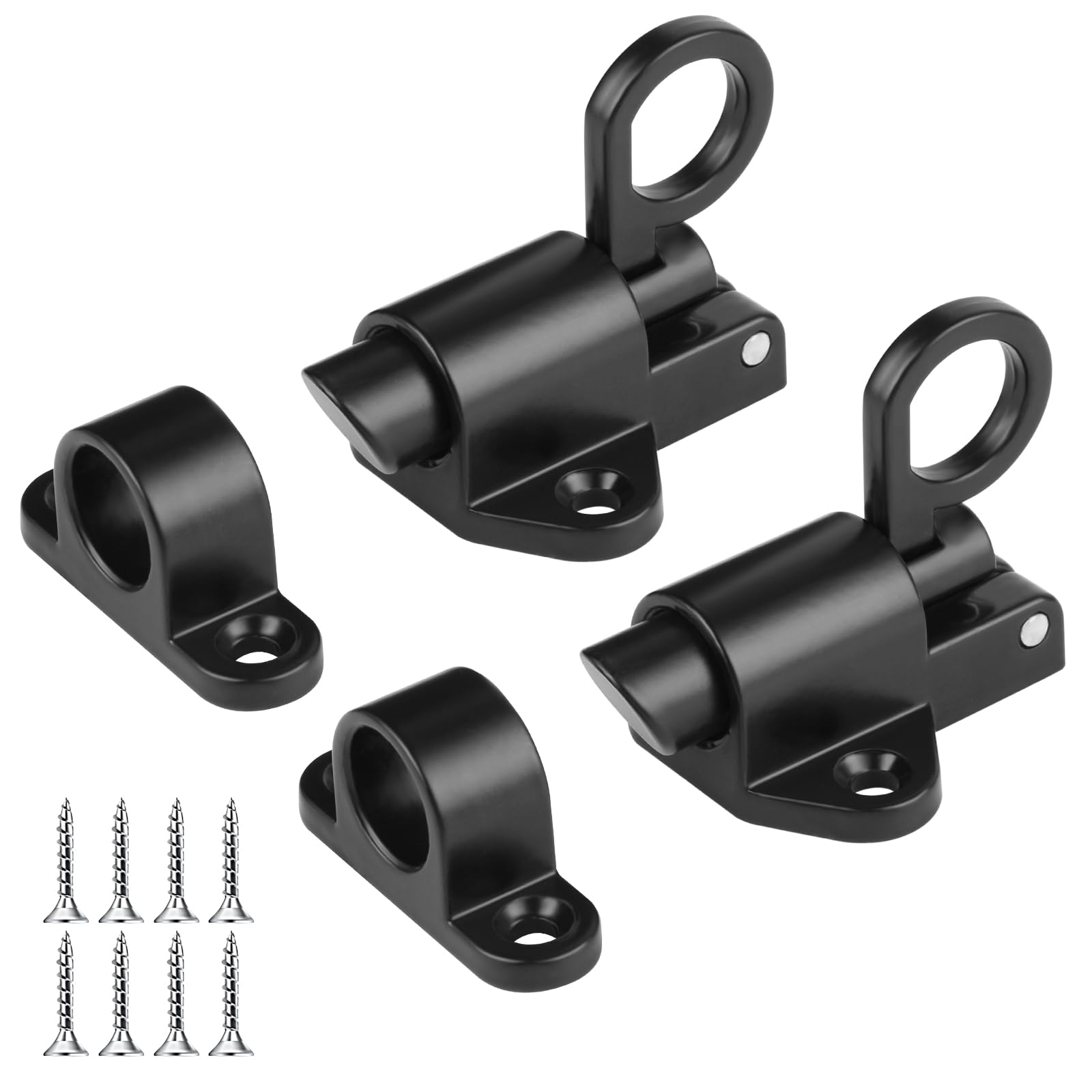 INIRET Lot De 2 Loquets à Fermeture Automatique, Serrure De Porte