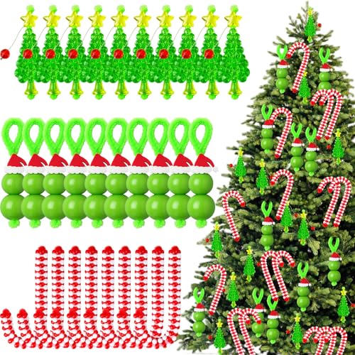 Vertintong 40 Sets Christmas Beaded Crafts for Kids Adults Christmas