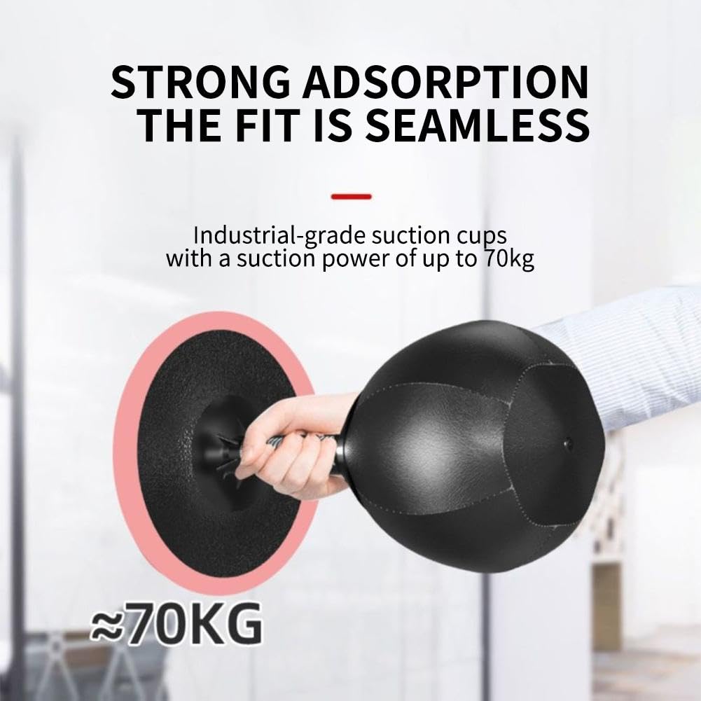 Sacco Da Boxe Da Tavolo Con Ventosa - Pallone Antistress Per Ufficio E Casa Per Adulti E Bambini - Foto 4