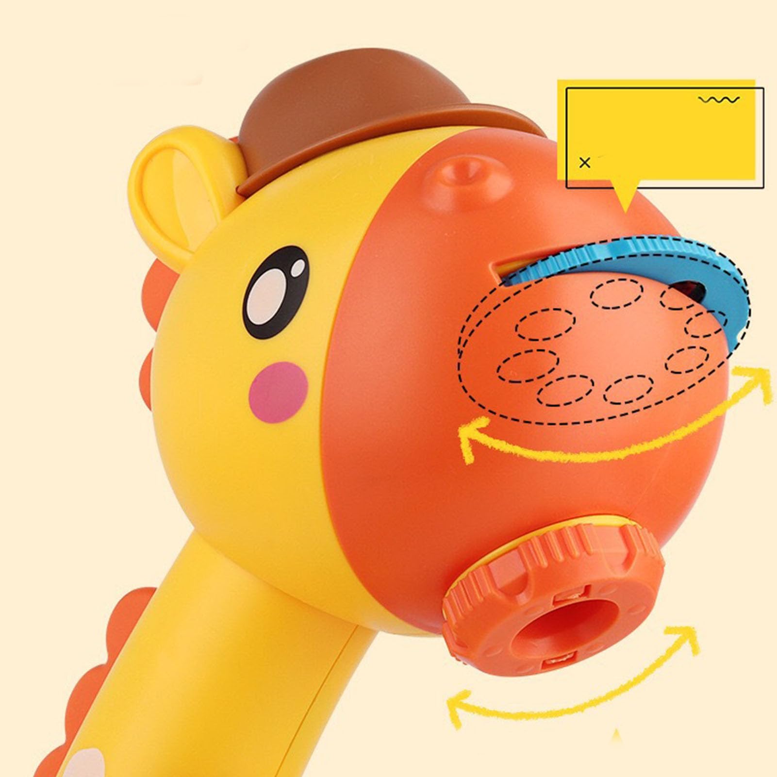 Tavolo da Disegno Colorato Proiezione Giocattolo con Illuminazione Musicale per Bambini, Tavolo da Disegno Regolabile per Disegnare Giraffa, 3 modalità, per Regalo di Compleanno per Bambini,