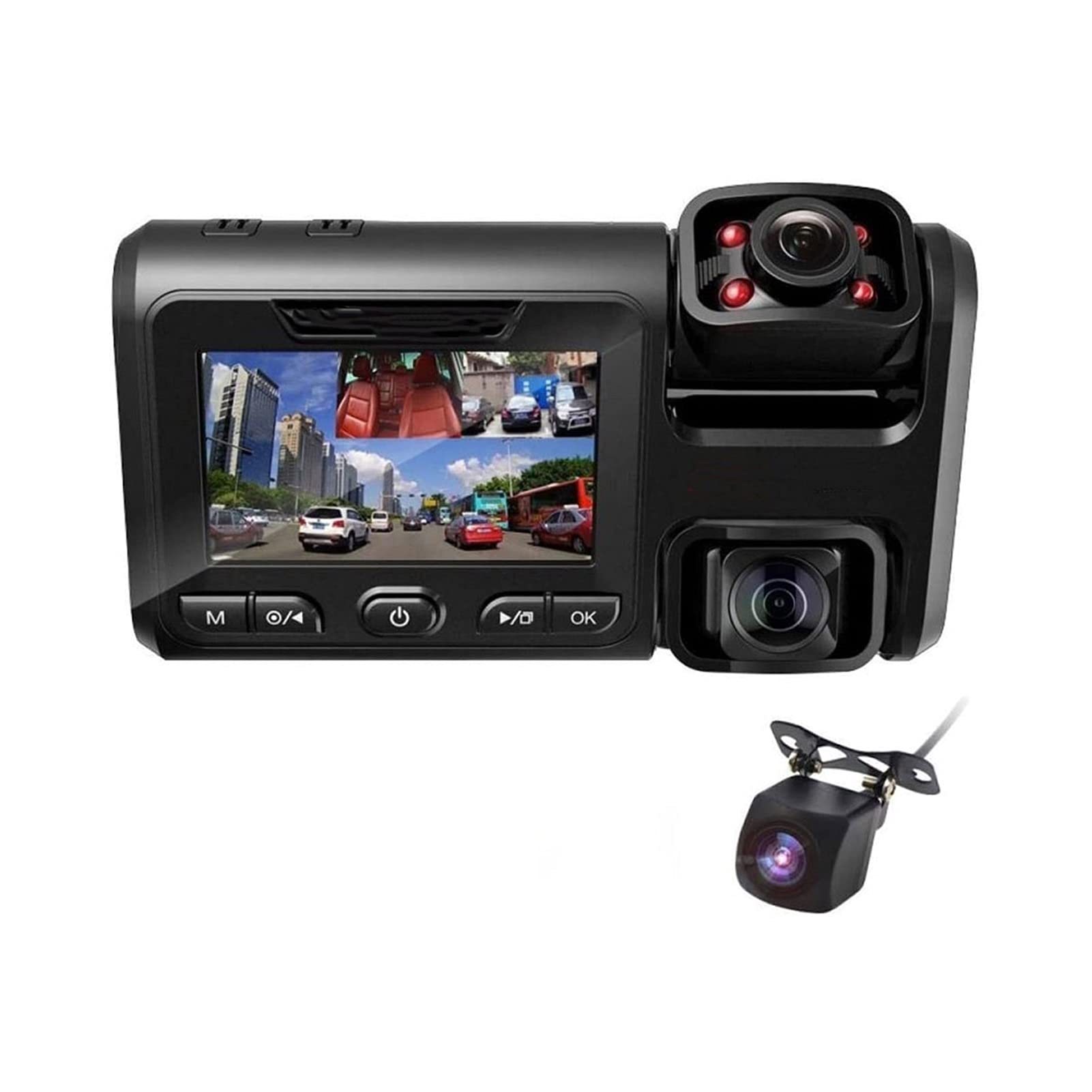 Dual Dash Cam Front and Rear 1080P Full HD Dash Camera for Cars Waterproof Backup Camera 170 Wide