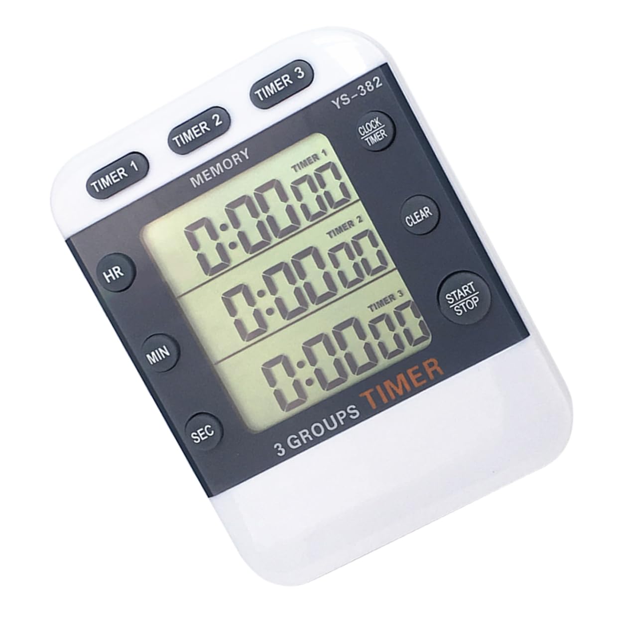 VANZACK 3 pour Batterie Horloges Minuterie Étudiants LCD Chronographe Chronomètre Jeux Numériques Rappel Horloge De Cuisine sans Ligne De Compte À Rebours Magnétique Horloge De Cuisine De