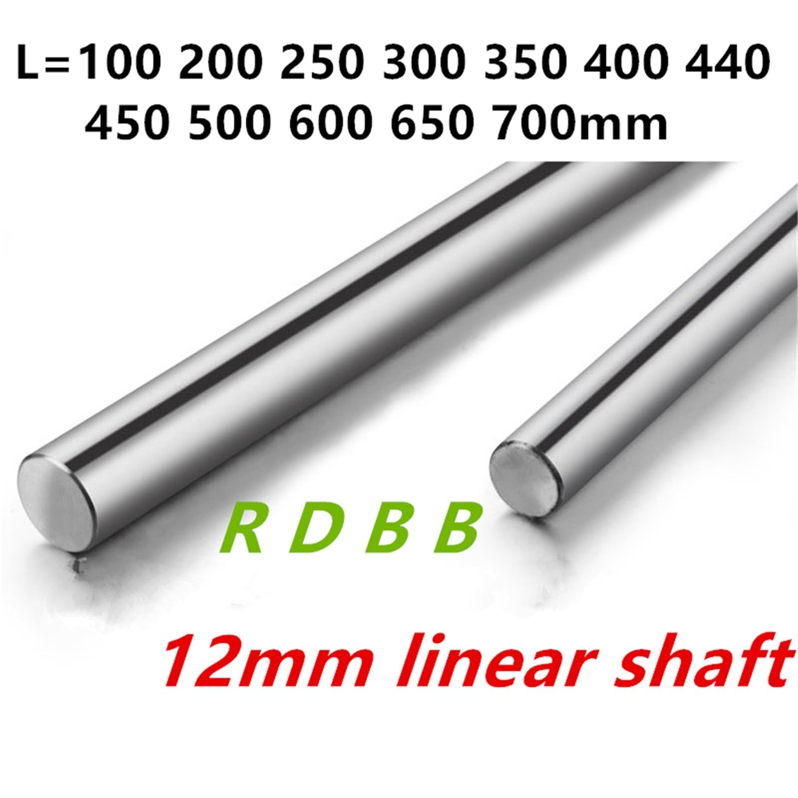 Lineare Welle, Verchromte, Gehärtete Stangenbewegungswelle(16mm(2 pcs),300mm)