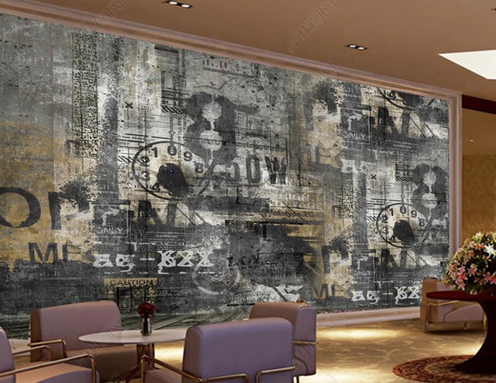Poster géant mural café anglais intissé papier peint rétro premium - 3