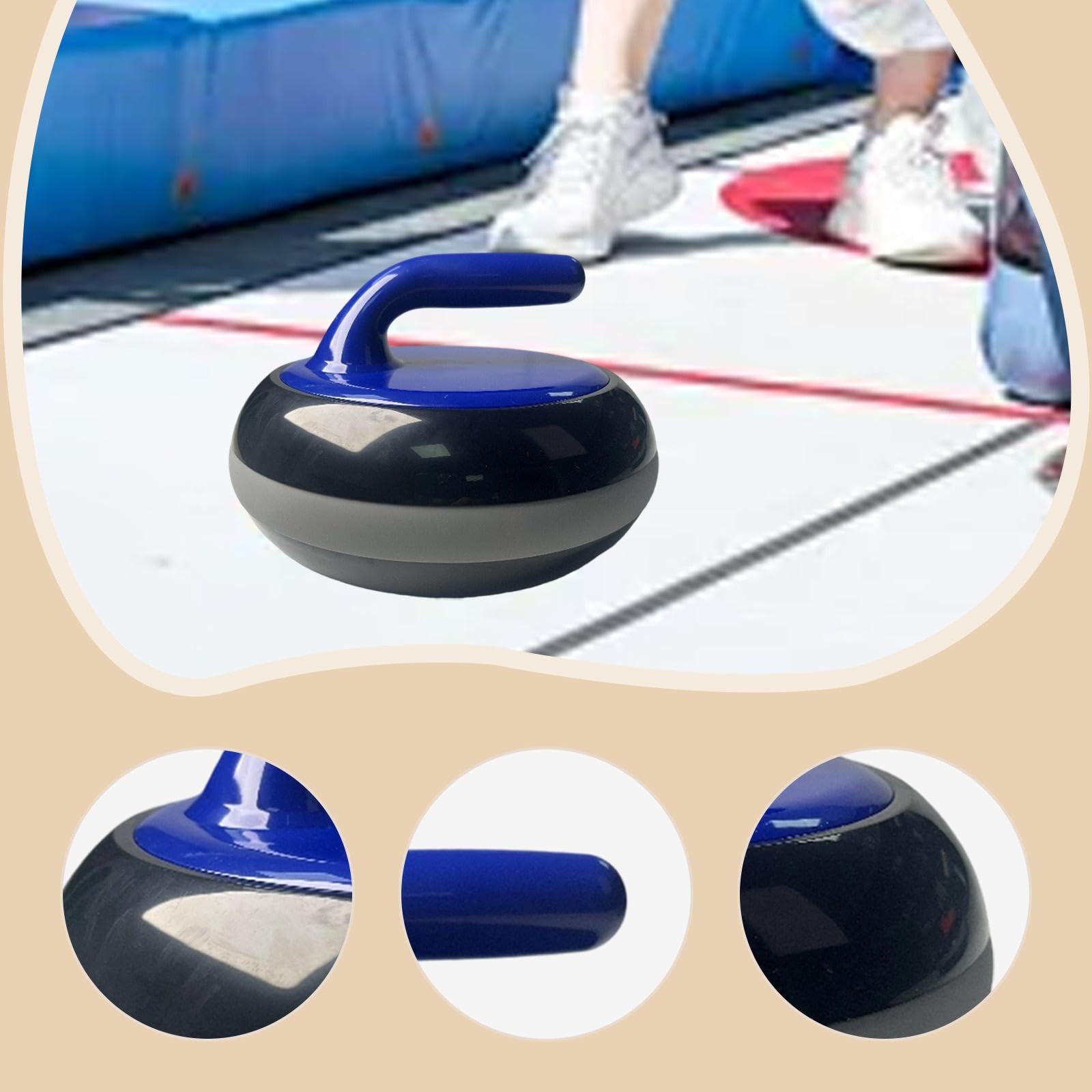 F Fityle Juego Deportivo de con Piedra compacta y portátil para Practicar en Interiores y Exteriores. Ideal para niños y Adultos, Azul