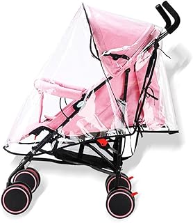 AIMERKUP mkity Burbuja de Lluvia Protector Cubierta contra Lluvia y Viento Impermeable para Silla de Paseo de Bebé y Carrito con una Bolsa Organizadora de Malla para Guardar Cosas approving